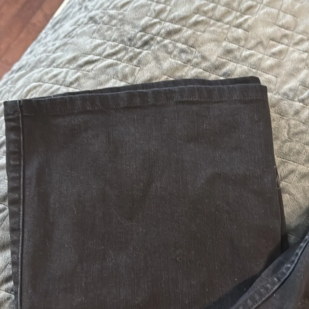 Madewell Womans Trendy Black Fleamarket Flare Jean